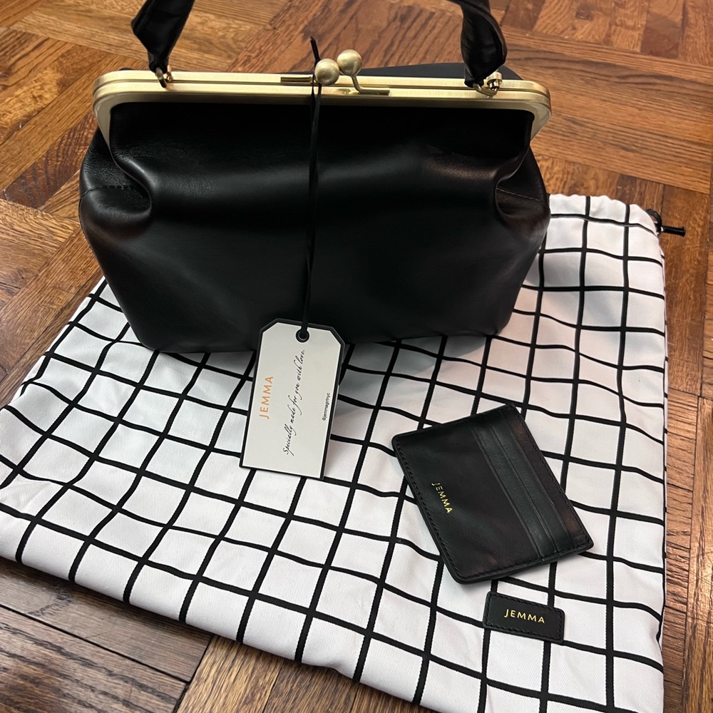 JEM Elegant Black Satchel Bag